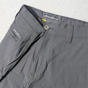 Eddie Bauer Travex Shorts Mens 36/10 Gray Stretch Outdoor Hiking 8045